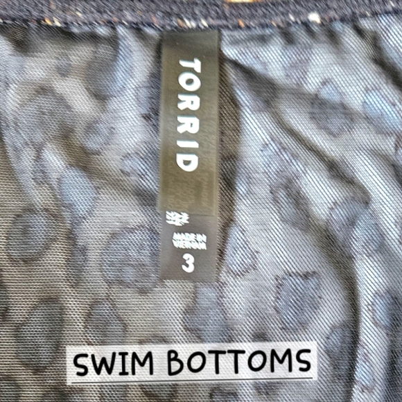 TORRID Retro Chic Cheetah Print Underwire Swim Top & High Rise Ruched Breifs 3X - Picture 8 of 16